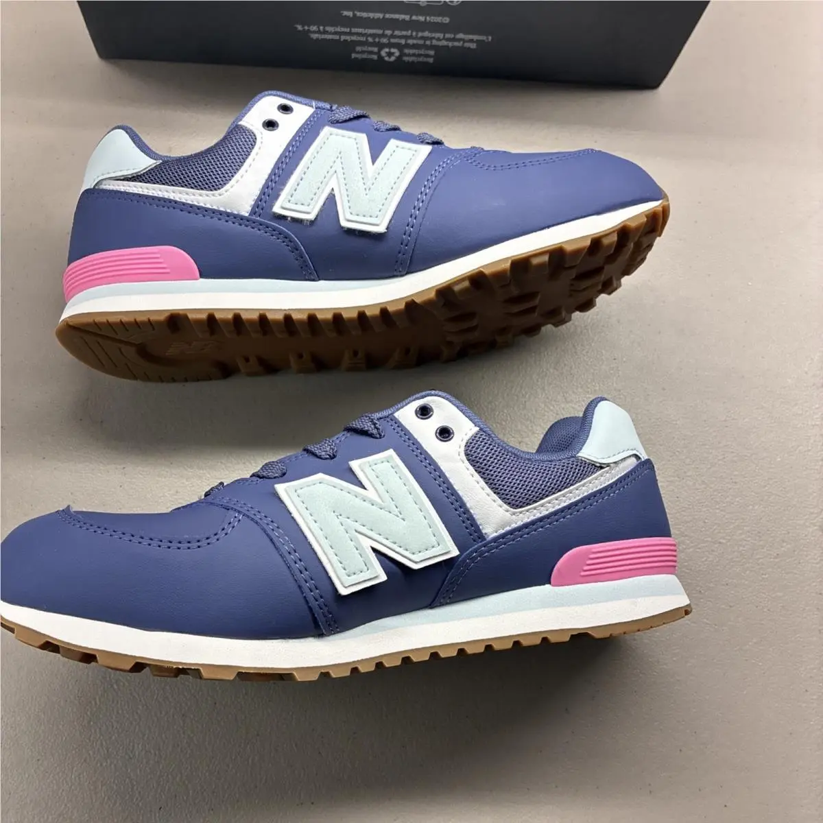 New Balance shoes - New Balance 574 - GC574NJ - Blue, Pink, White 0