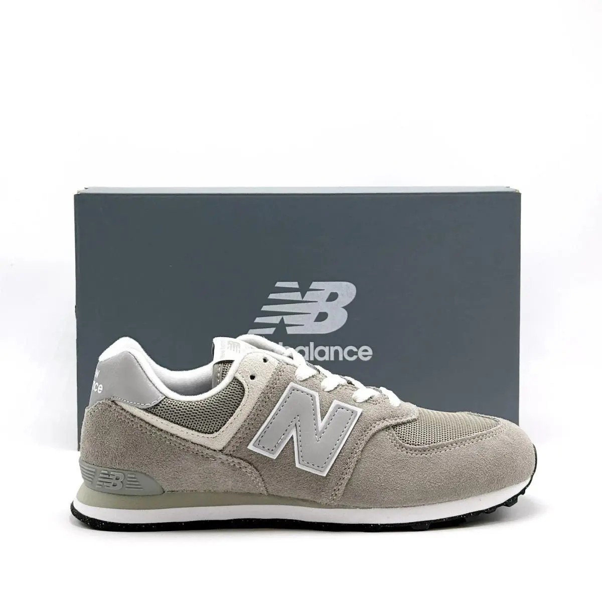 New Balance 574 Core Little Kids` Shoes Grey/white PC574-EVG Size 11