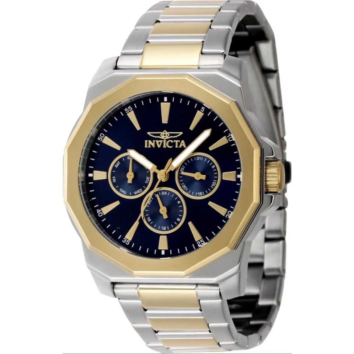Invicta Speedway Quartz Blue Dial Men`s Watch Stainless Steel 46848