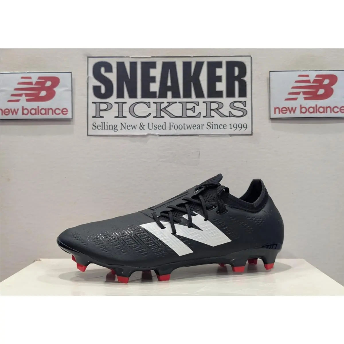 New Balance Men`s Furon V7+ Pro FG Soccer Cleats - SF1FB75 - Size: 8 - Black New