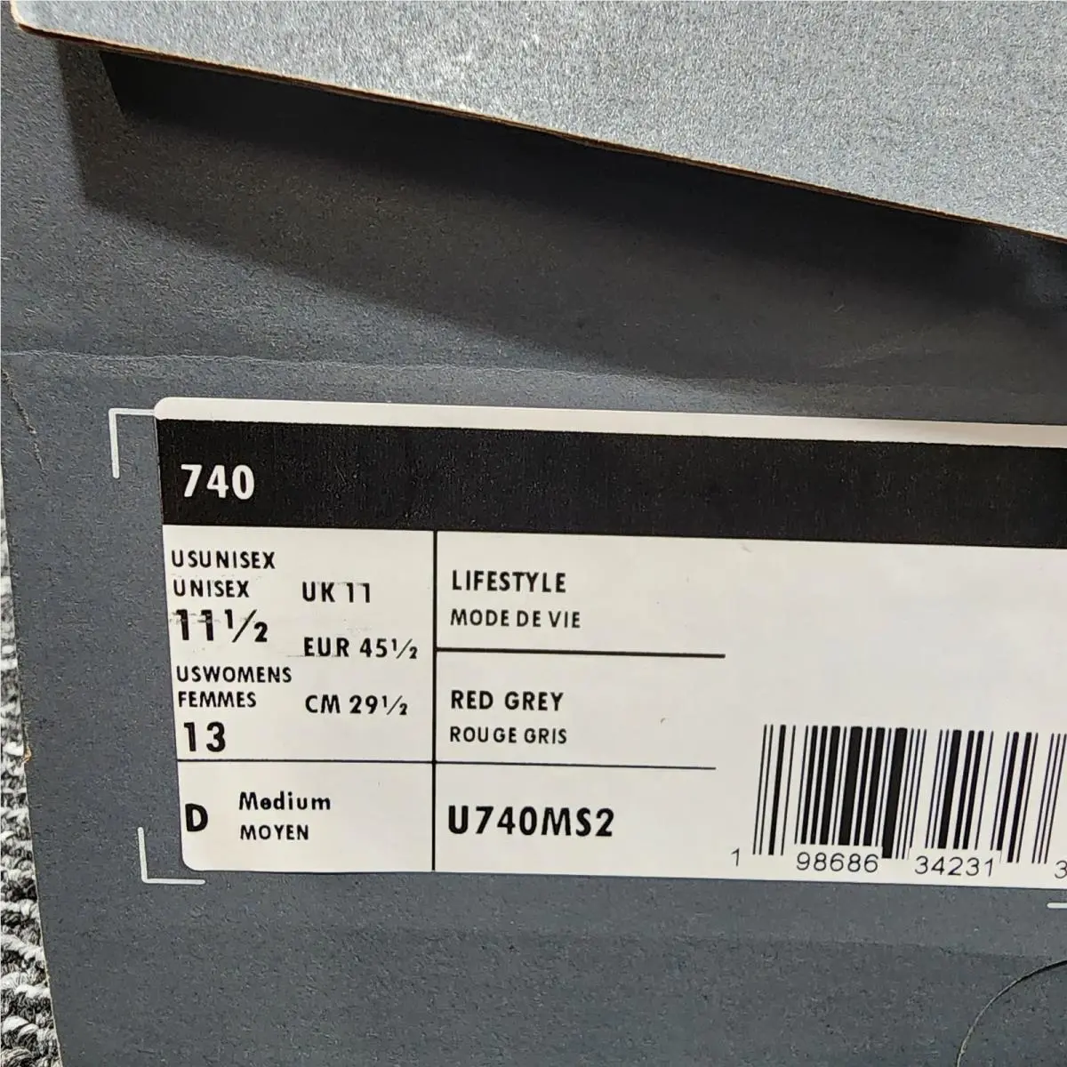 New Balance shoes - New Balance 740 - U740GS2 - Gray 6