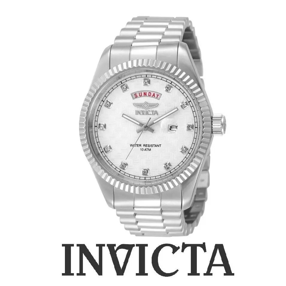 Invicta Specialty Striad Command Men Steel White 43mm Qurtz Watch 51045