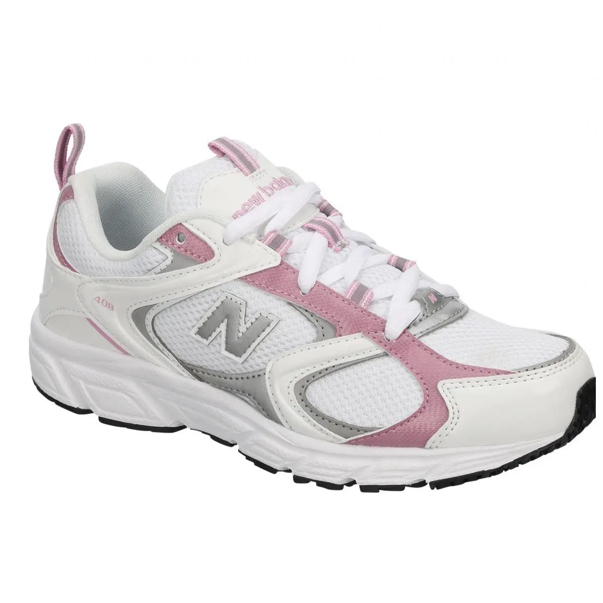 Size Men’s 8.5 Women’s 10 New Balance 408 Women`s Sneaker - White/pink