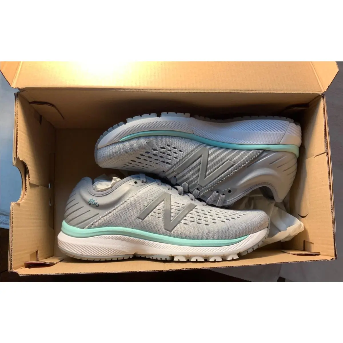 New Balance Women Running Sneaker Training W860P10 860P10 Grey Mint Size 7 B