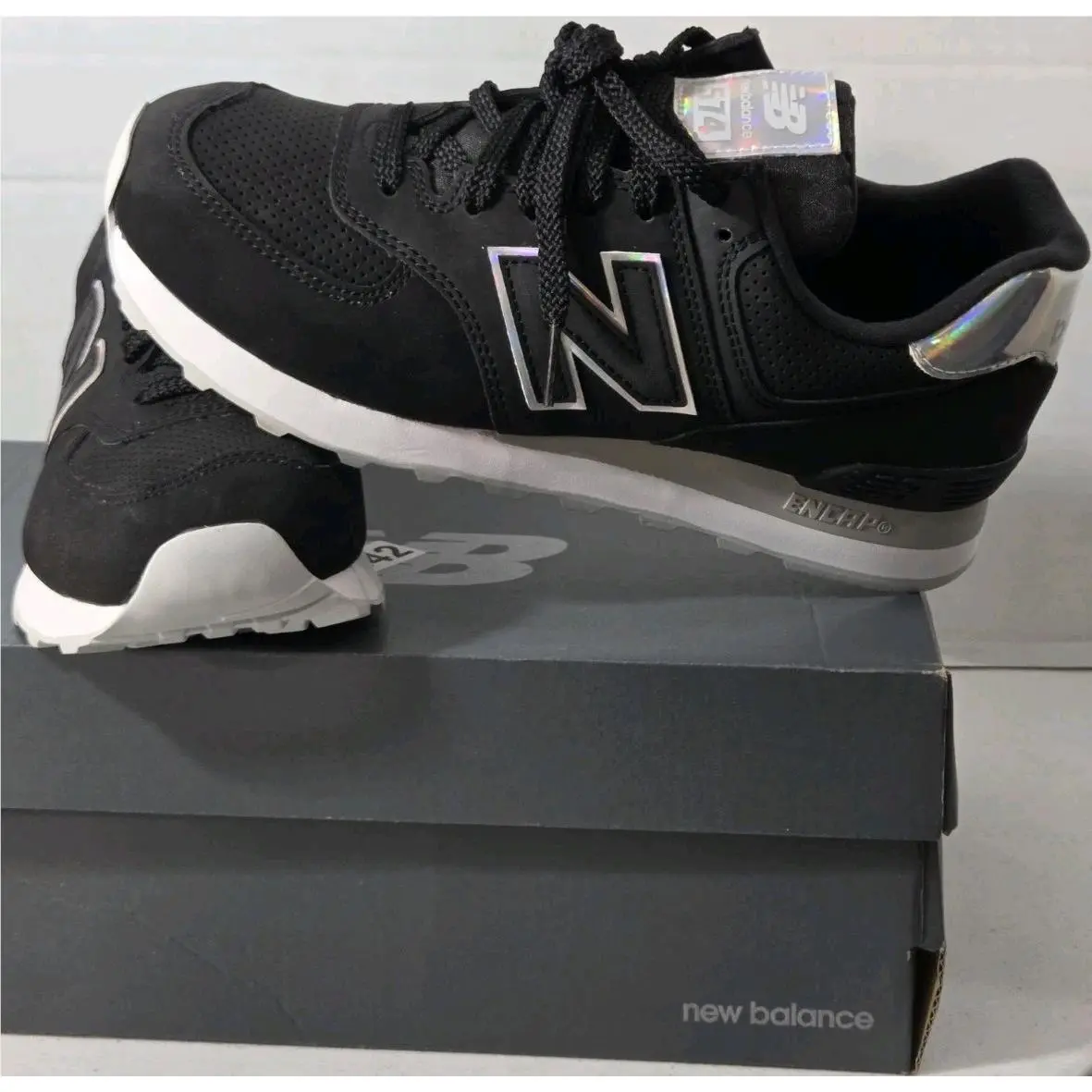 New Balance shoes - New Balance 574 - WL574H02 - Black/Grey/White 4