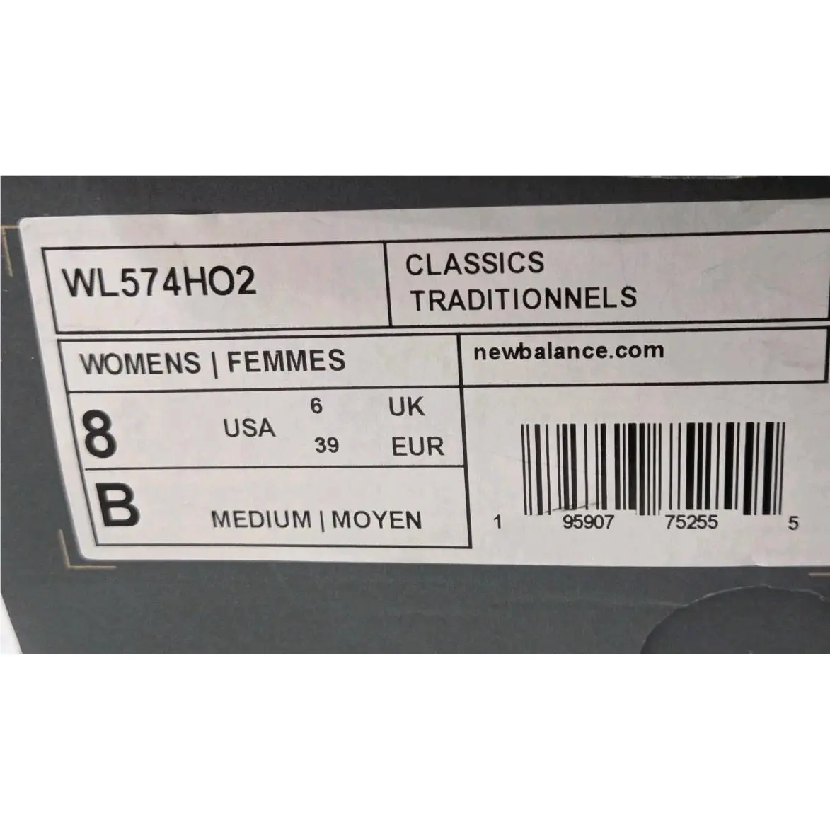 New Balance shoes - New Balance 574 - WL574H02 - Black/Grey/White 7