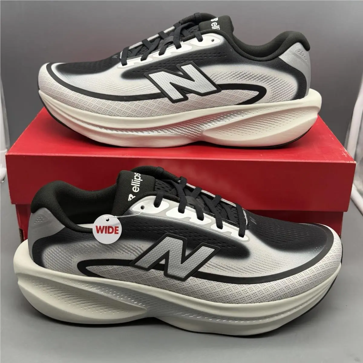 New Balance Ellipse V1 Mens 10.5 2E Wide Running Training Gym Shoes ‘black Grey’