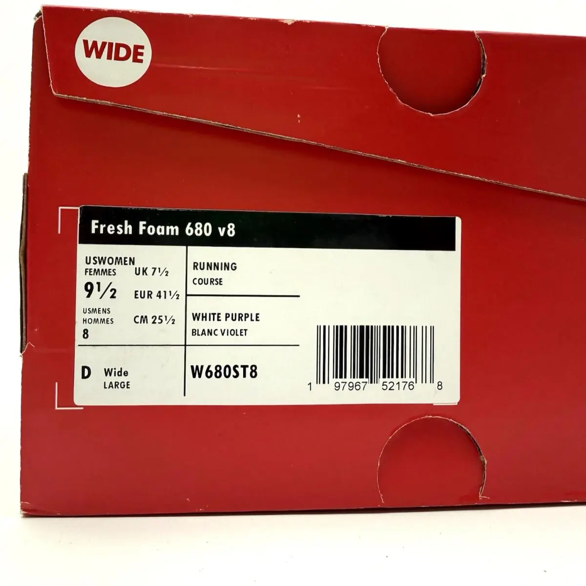 New Balance shoes - New Balance 680v8 - W680ST8 - White, Manufacturer: Sea Salt/Taro (UPC: 197967521768) 5