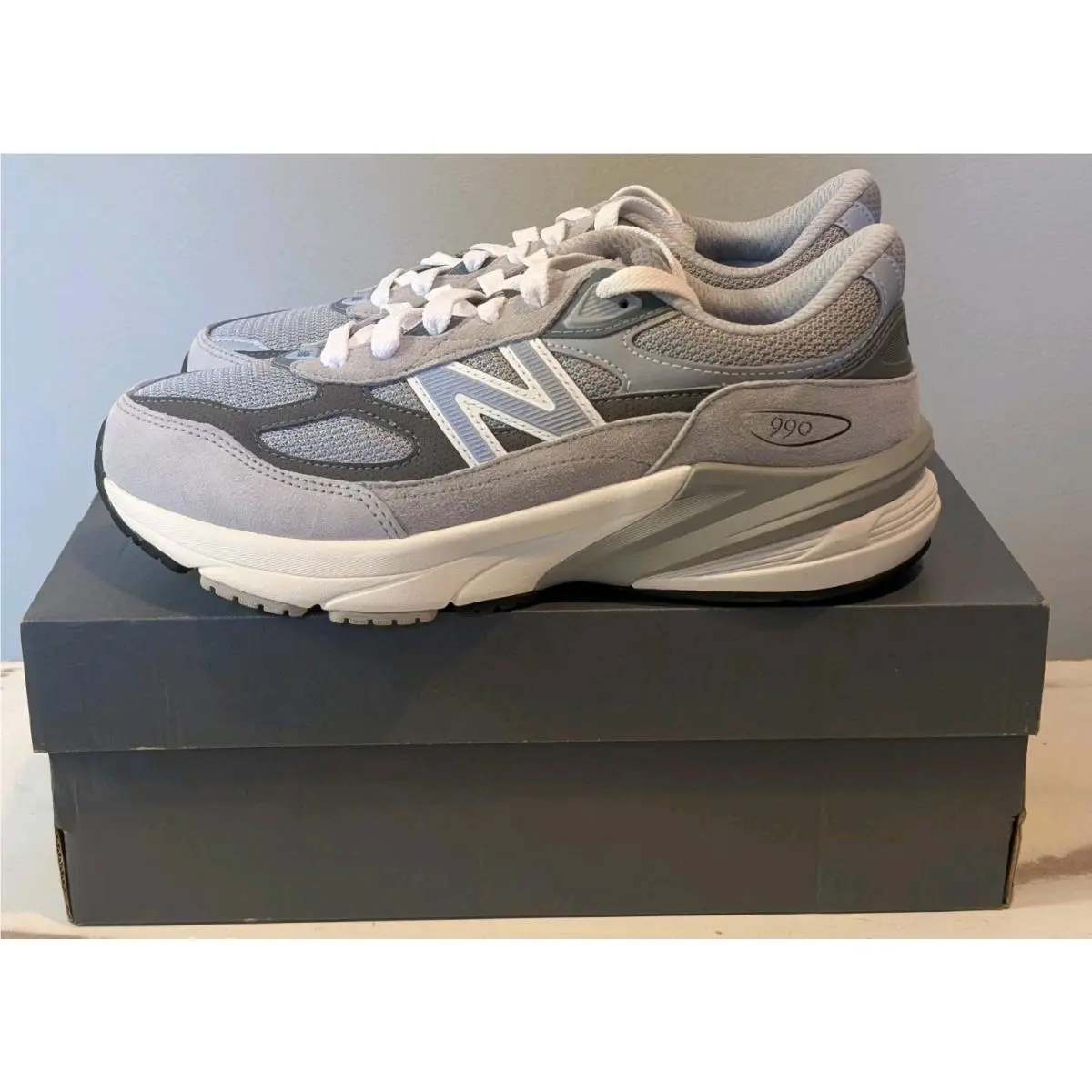 New Balance 990v6 Womens Size 8 Youth Sz 6.5 Gray Running Shoes Comfort Sneakers