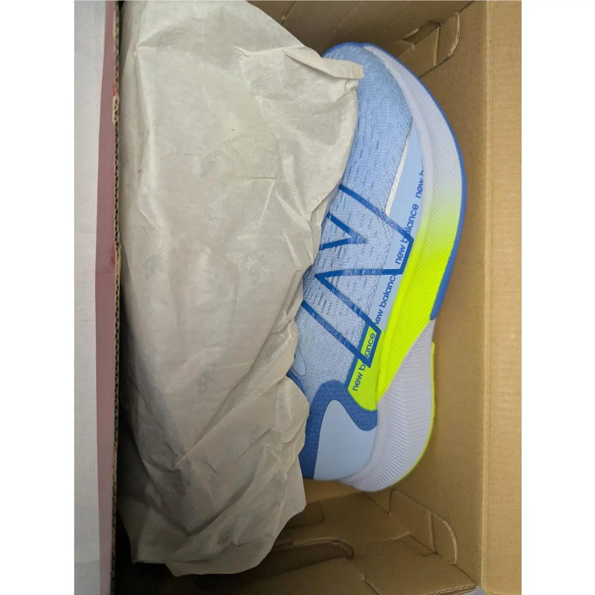 New Balance Fuelcell Propel v2 Women`s Lace-up Running Shoes Blue/yellow Size 7