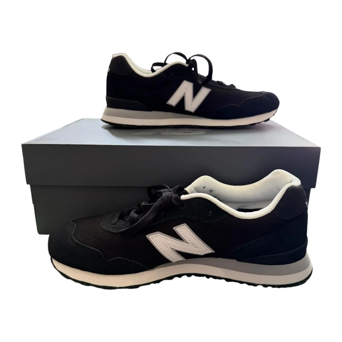 New Balance 515 Sneaker Men Size 11 Black White ML515BLK Low Top Running Shoe