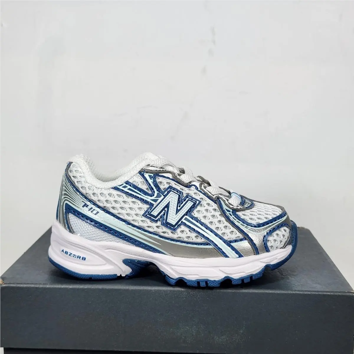 New Balance 740 Bungee Lace Toddler Size 4 Blue Blue Running Sneakers IZ740LB