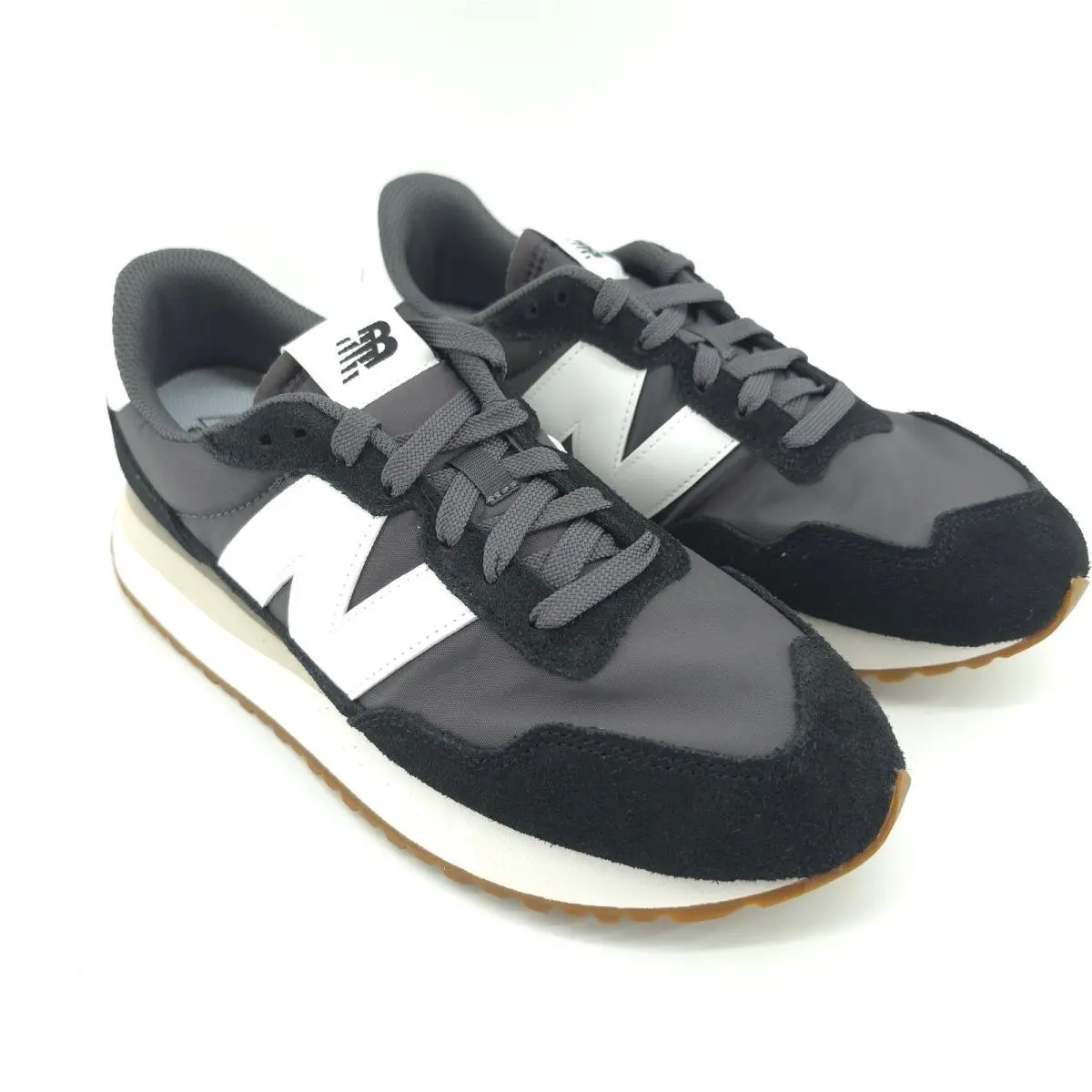 New Balance Womens 237 Suede Nylon Black Grey 11 Retro Running Shoe WS237NB New