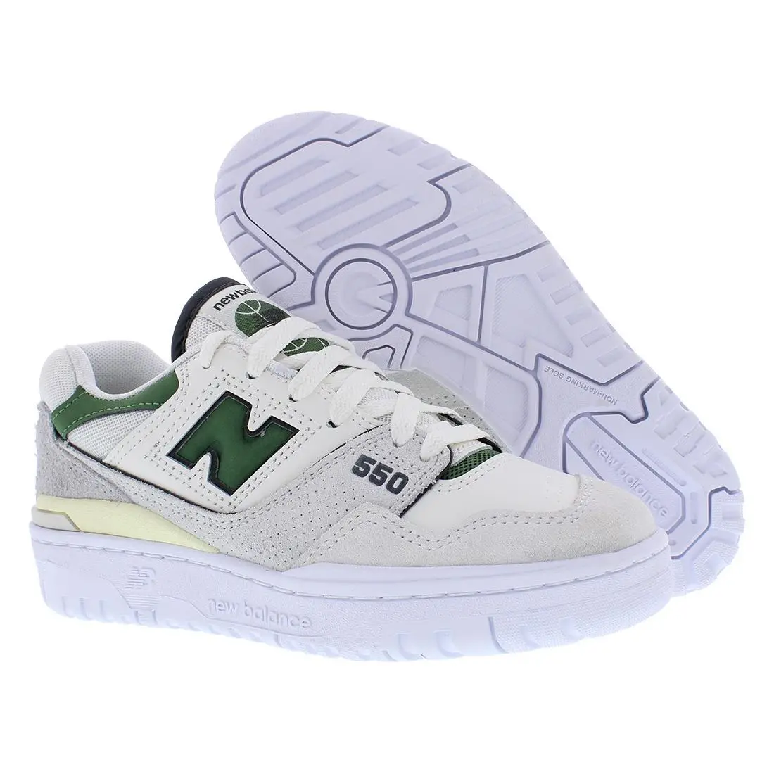 New Balance 550 Womens Shoes Size 5 Color: White/green