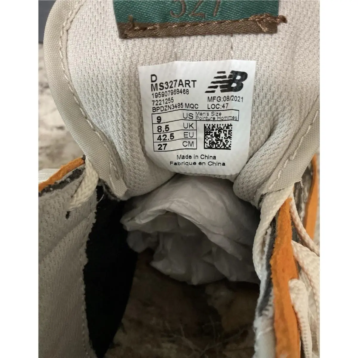 New Balance shoes - New Balance 327 - MS327ART - Orange 4