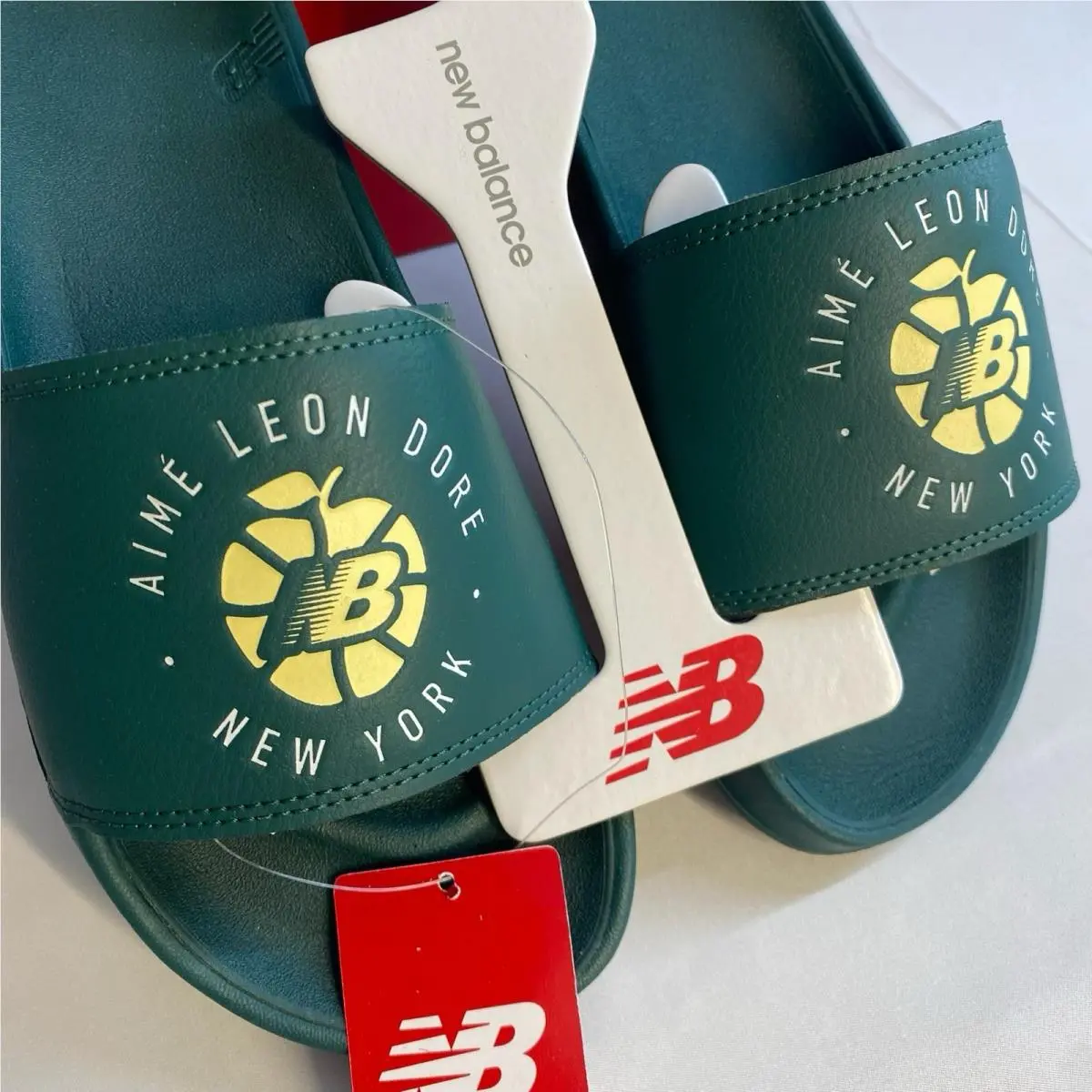 New Balance shoes - New Balance Slides Aime Leon Dore Green - SMF200AG - Green 4
