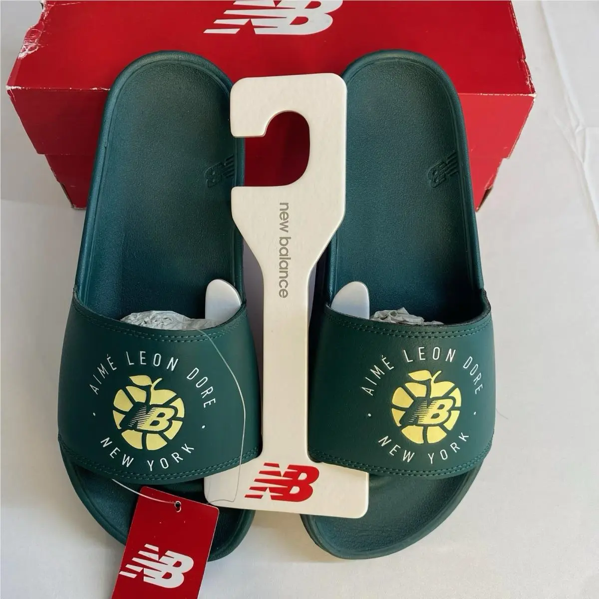 New Balance shoes - New Balance Slides Aime Leon Dore Green - SMF200AG - Green 5
