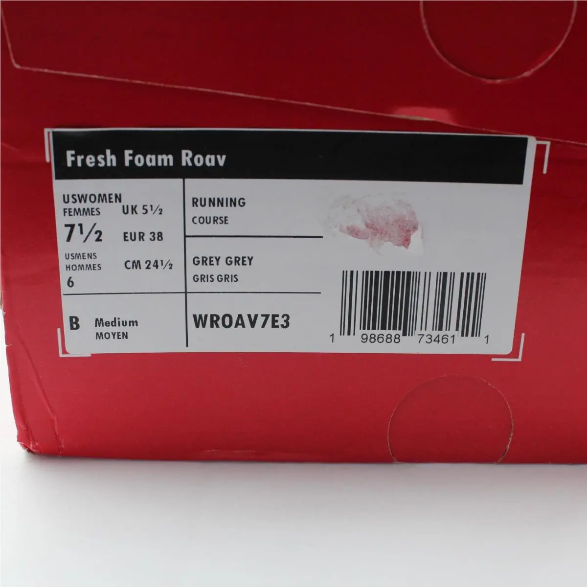 New Balance shoes - New Balance Fresh Foam Roav - WROAV7E3 - Gray 0