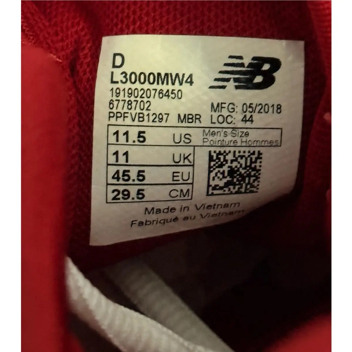 New Balance shoes - 3000v4 - L3000MW4 - Red 4
