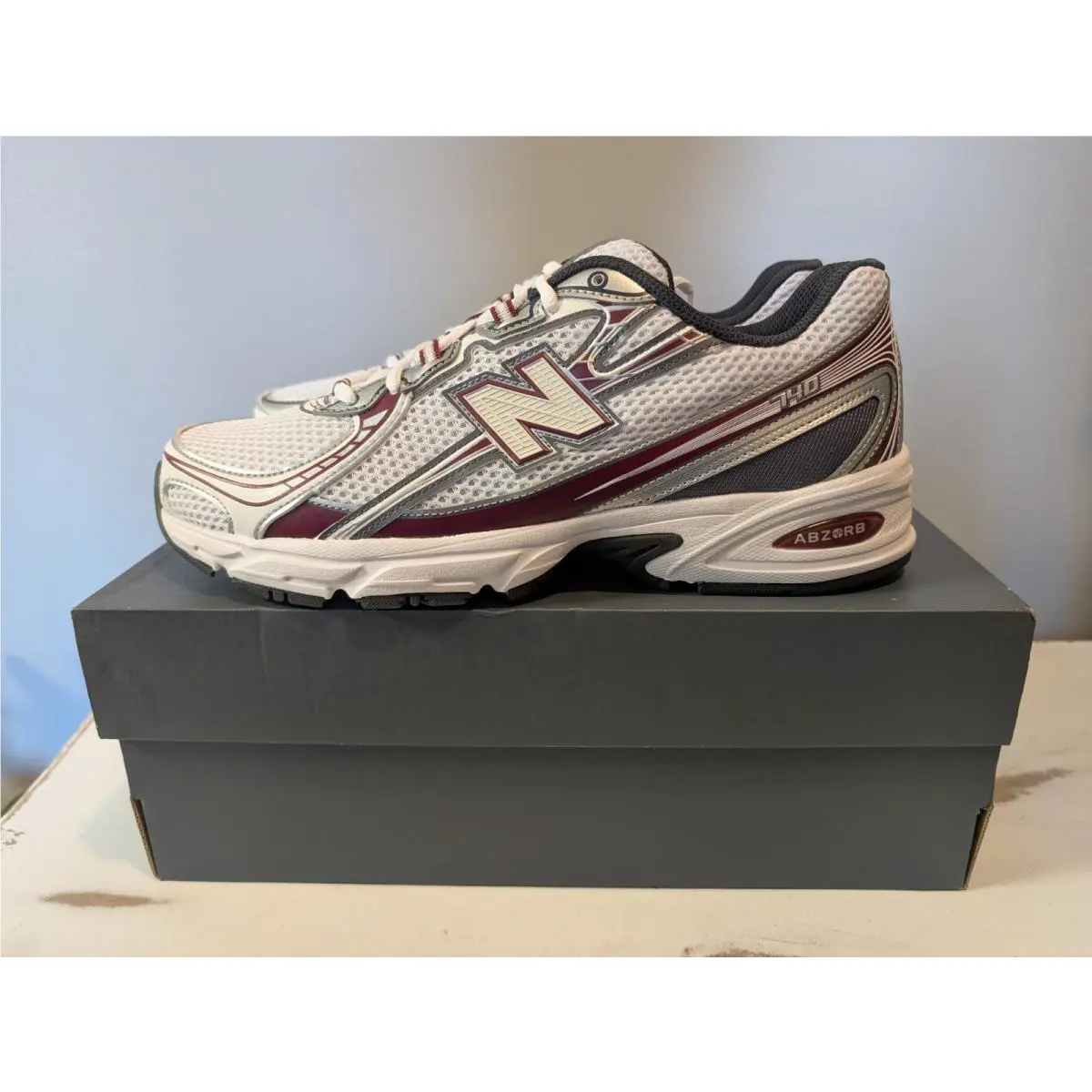 New Balance shoes - New Balance 740 - Mercury Red/White/Castlerock 9