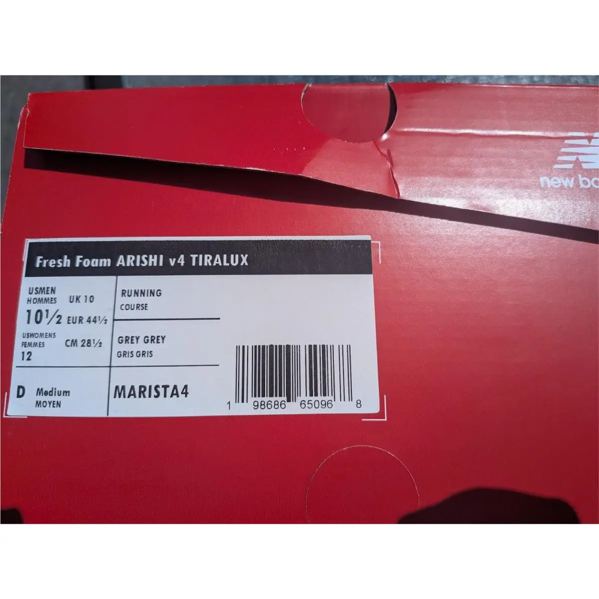 New Balance shoes - New Balance Fresh Foam Arishi V4 Tiralux - MARISTA4 - Gray (UPC: 198686650968) 5