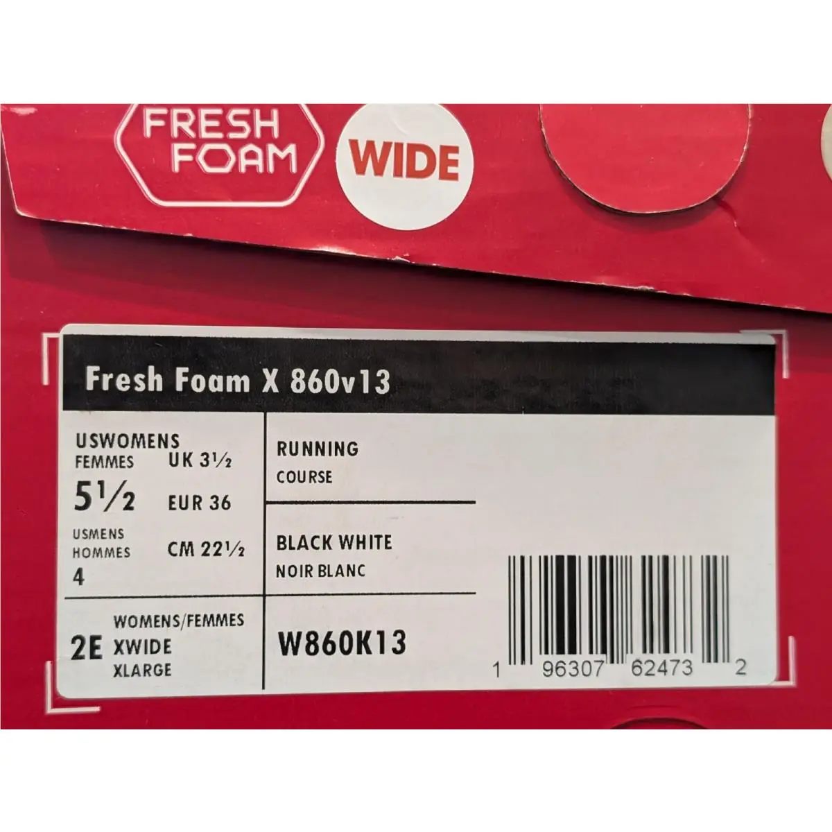 New Balance shoes - New Balance Fresh Foam X 860K13 - W860K13 - Black (UPC: 196307624732) 10