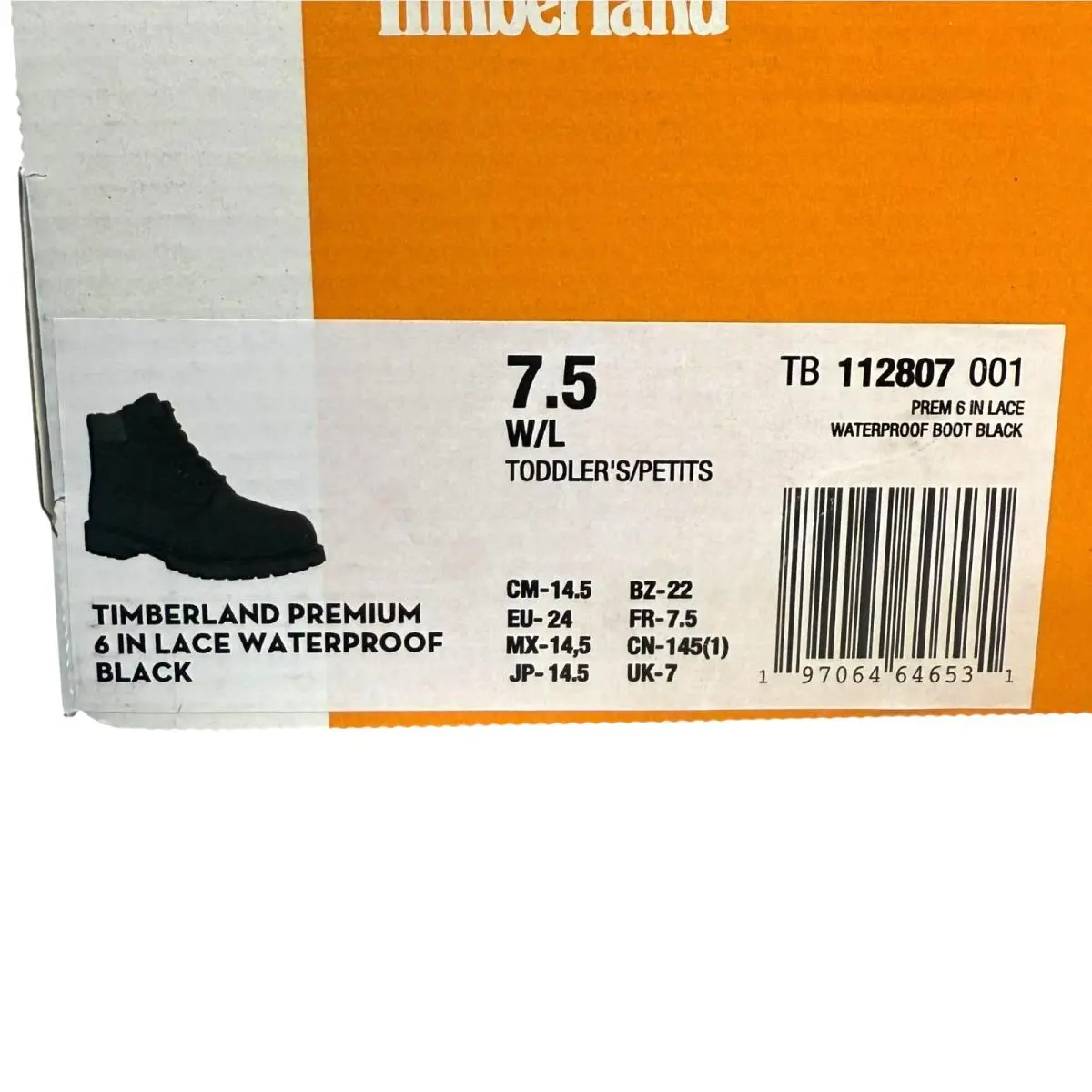 Timberland shoes - PREMIUM 6 IN - PREMIUM - TB 112807 001 - Black 3