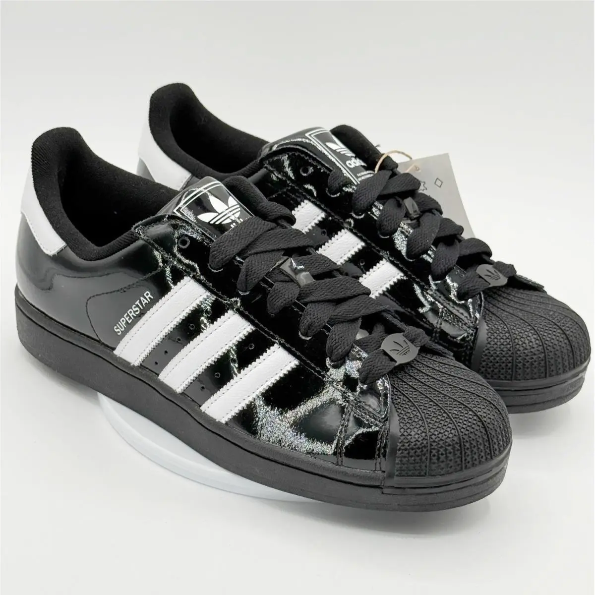 Adidas Superstar II `black Patent Leather` / Size 10 Mens / JR7313