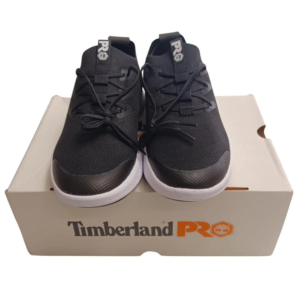 Timberland Pro Women`s Solace Soft Toe Slip On Work Shoe Black/white Sz 8.5M