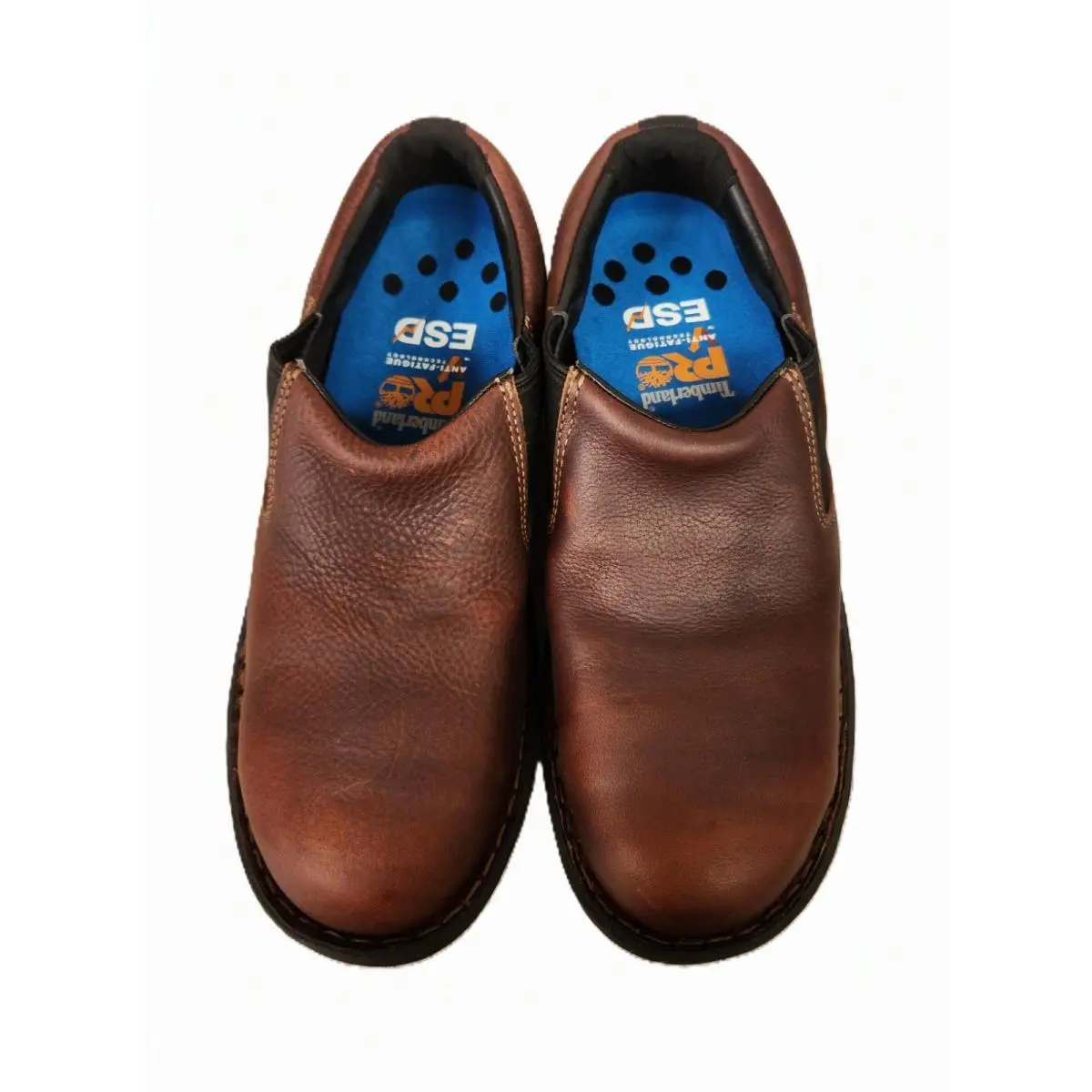Timberland Pro Men`s Gladstone Slip-on Steel Toe Industrial Work Shoes Brown 8M