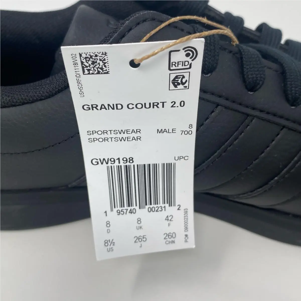Adidas shoes - Black (UPC: 0195740002312) 1