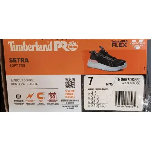 Timberland shoes - Timberland PRO Setra - PRO Setra - Setra Composite Safety Toe - Black/Rose Gold (UPC: 196012765164) 4