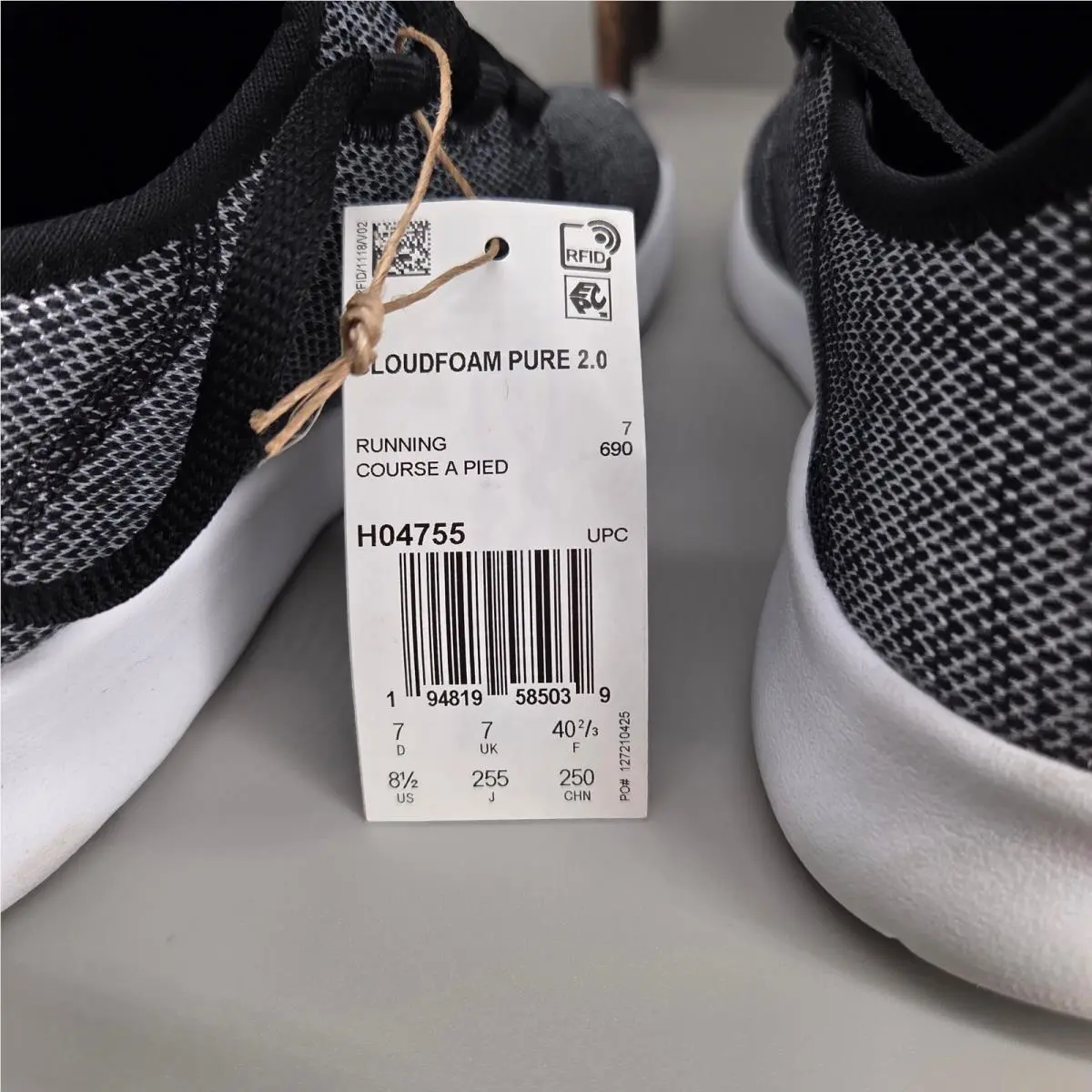 Adidas shoes - adidas Cloudfoam Pure 2.0 - Cloudfoam Pure - Black 4