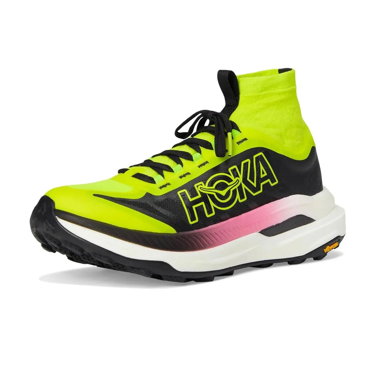 Hoka shoes - Neon Hoka Citrus/Black 12