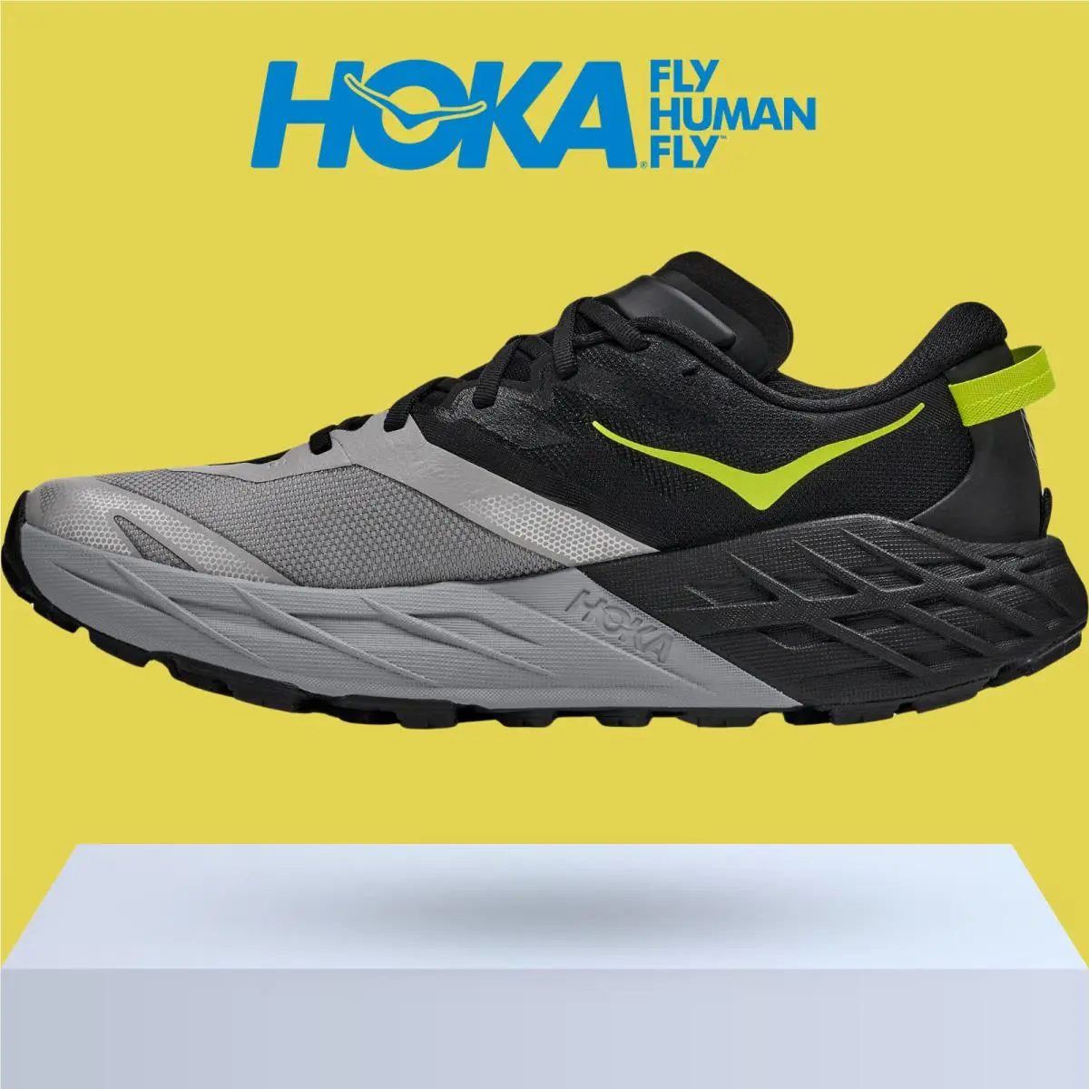 Hoka shoes - Hoka One One Speedgoat 7 - Black/Stellar Grey 0
