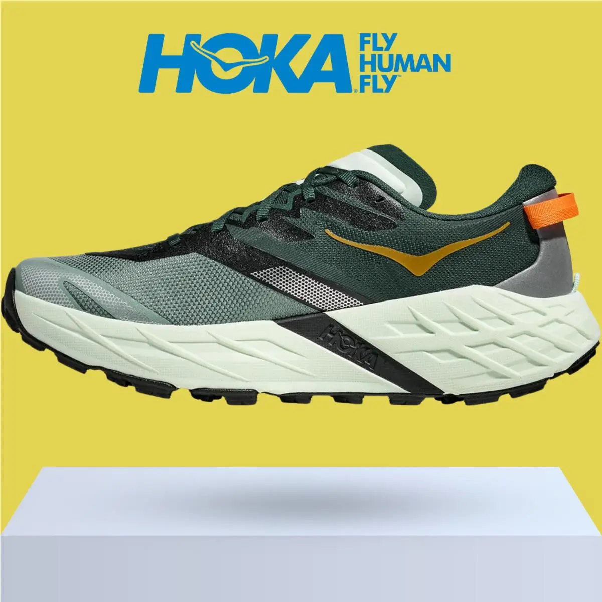 Hoka shoes - Hoka One One Speedgoat 7 - Black/Stellar Grey 30