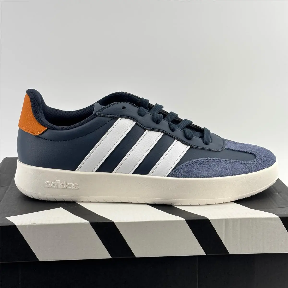 Barreda Sneakers Mens 8.5 Navy White Orange JI2310 Classic by Adidas