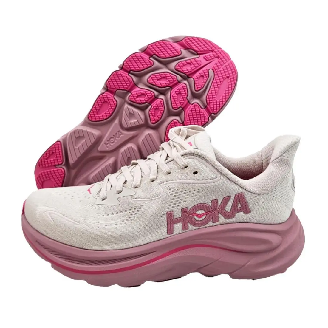 Hoka Clifton 10 Womens Shoes Size 6.5 Color: Rose Cream/dried Rose