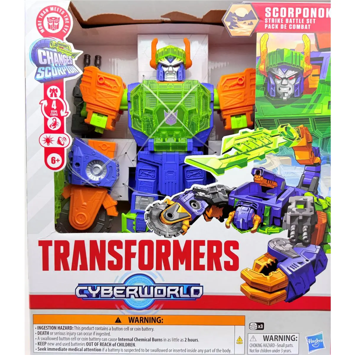 Transformers Toys Cyberworld Scorponok Strike Battle Converting Action Figure