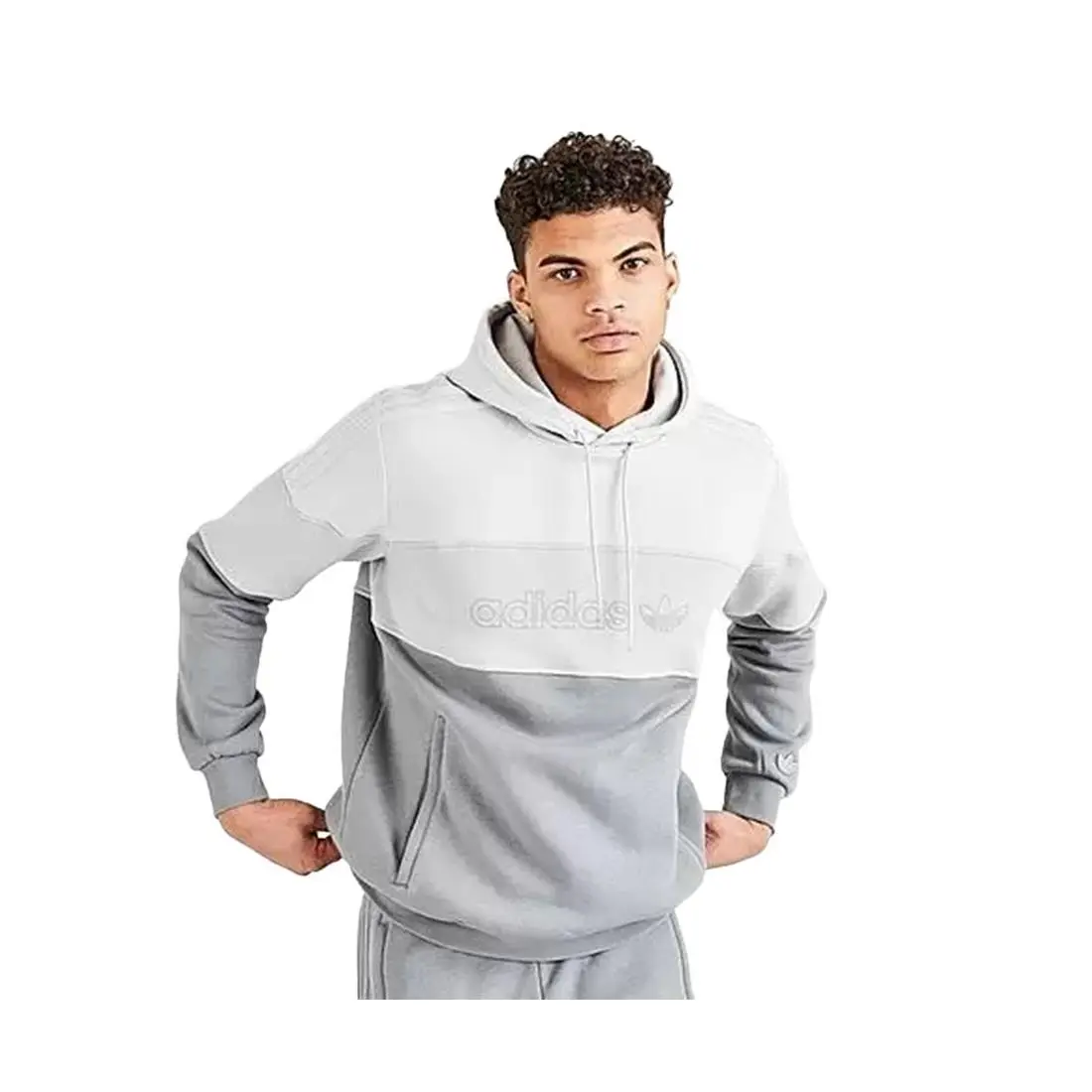 Adidas Originals BX-20 Mens Active Hoodies Size L Color: Grey/cement - Grey/Cement, Main: Grey