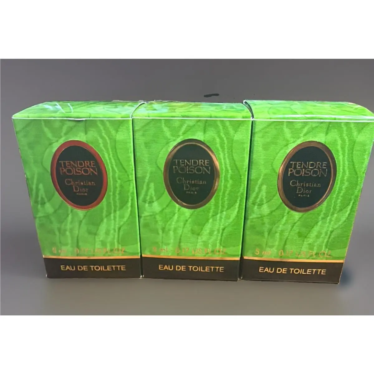 3 Set Vtg 1994 Christian  Tendre Poison 5ml Miniature Splash by Dior