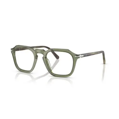 0PO3292V 1226 - Transparent Green 50mm Square Men`s Eyeglasses by Persol