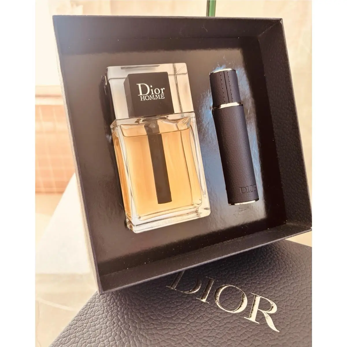 Homme Eau DE Toilette 2-PIECES Gift Set 3.4 OZ Bottle + 0.34 OZ Travel by Dior