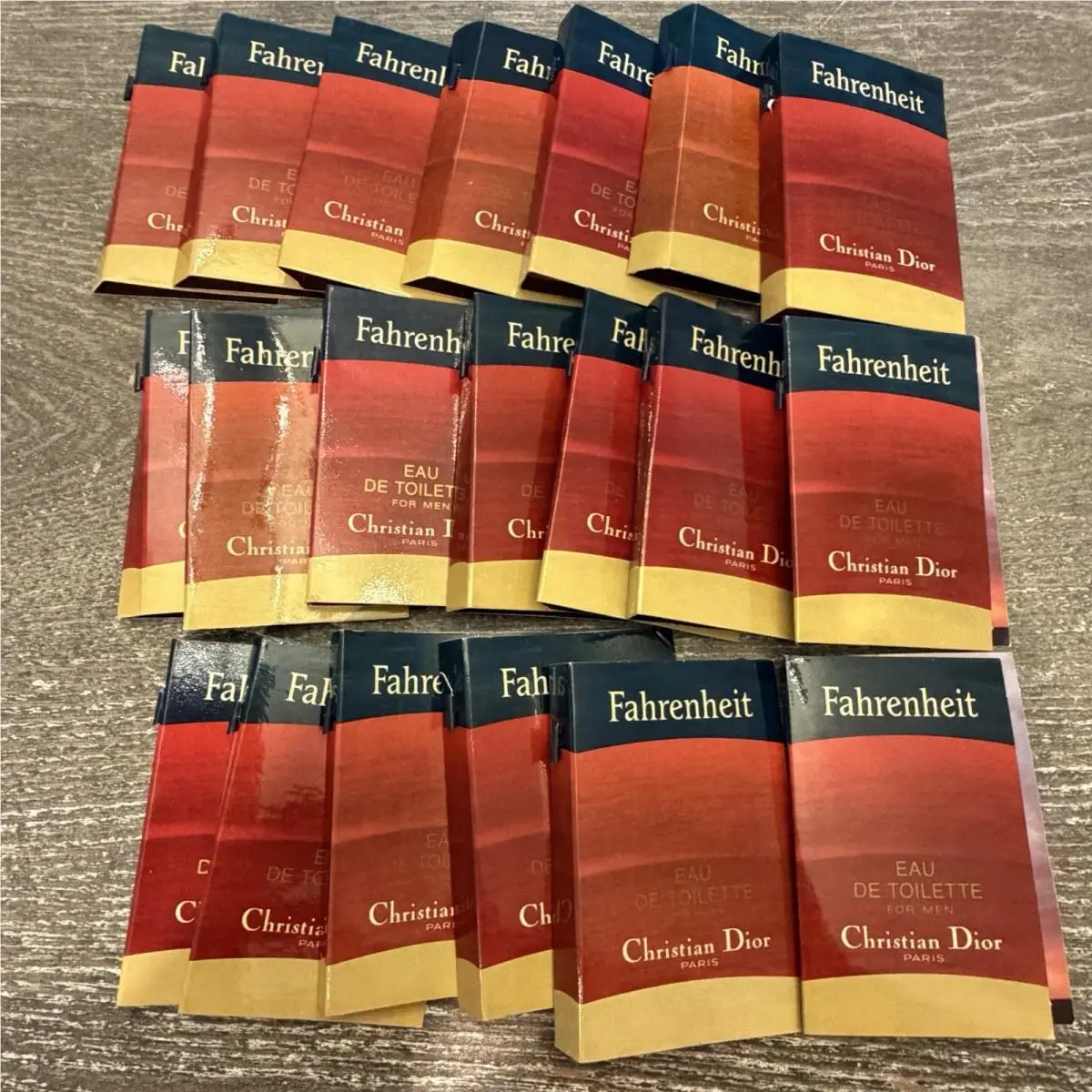 Fahrenheit by Christian  Edt 1 5 ml .05 oz Samples 20 = 1 Oz Vintage Rare by Dior