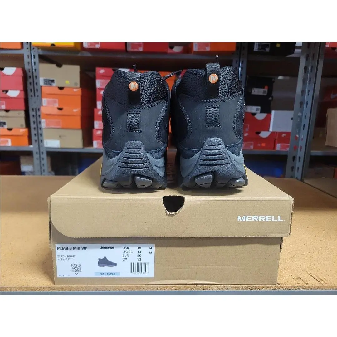 Merrell shoes - Merrell Moab 3 Mid WP - J500665 - Black Knight 3