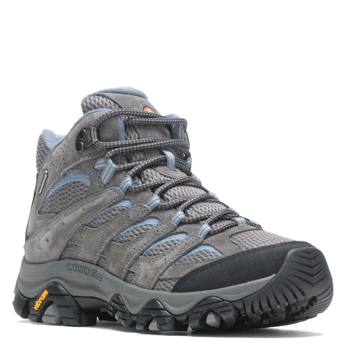 Women`s Merrell Moab 3 Mid Waterproof Hiking Boot J500162 Granite Synthetic