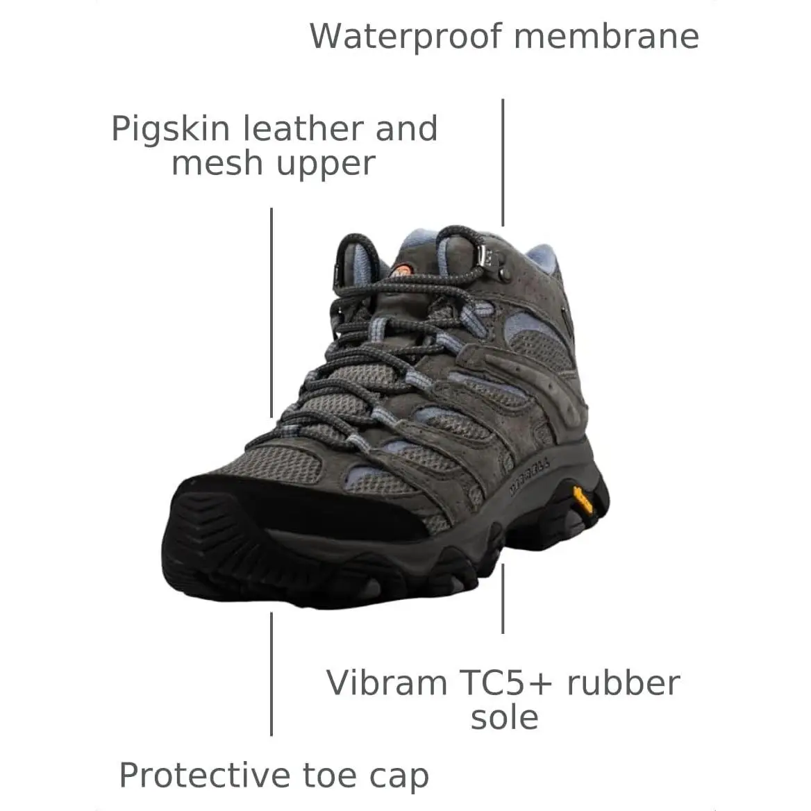 Merrell shoes - J500162 - J500162 - Granite (UPC: 195017247675) 1