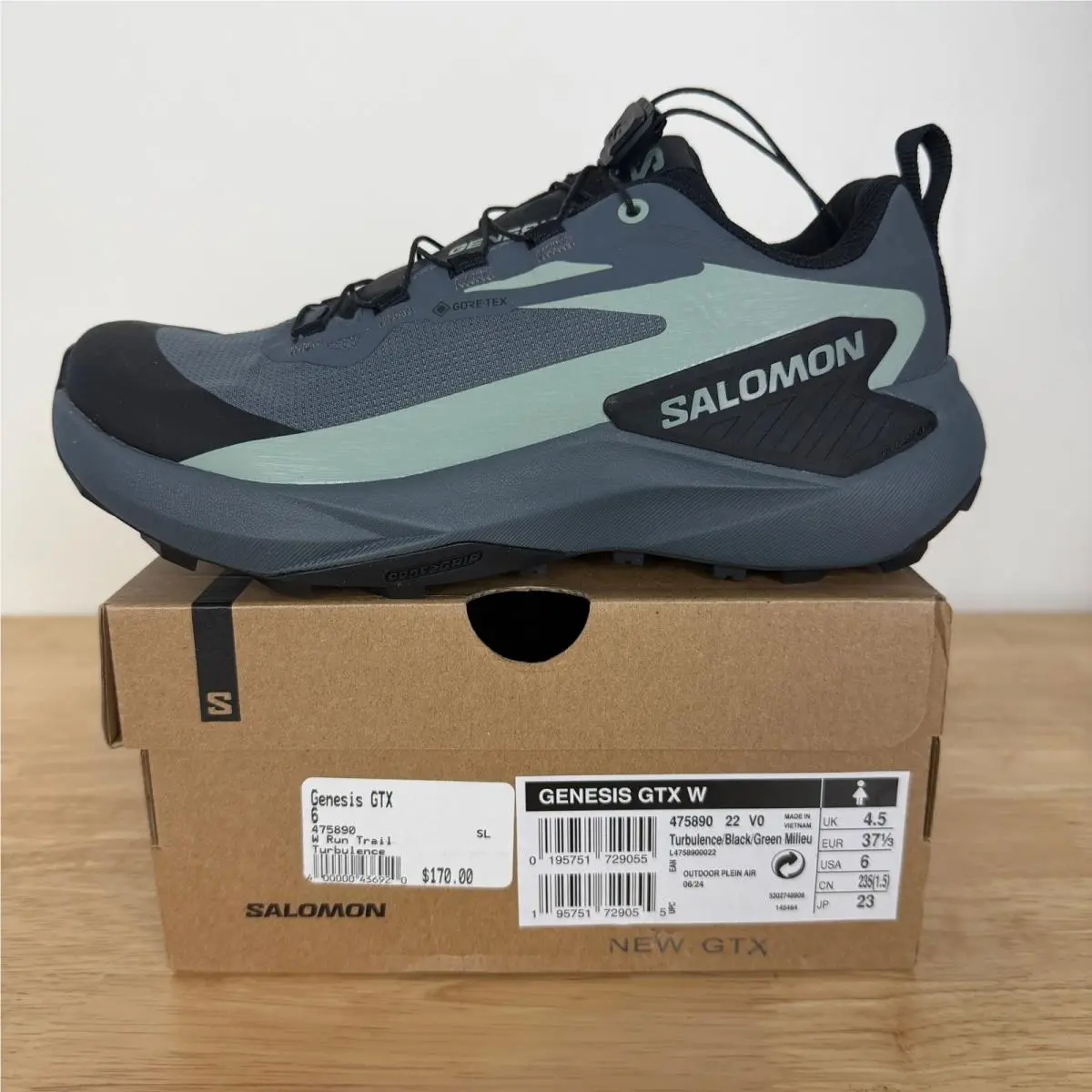 Salomon shoes - Genesis GTX - Genesis GTX - Black (UPC: 195751729055) 1