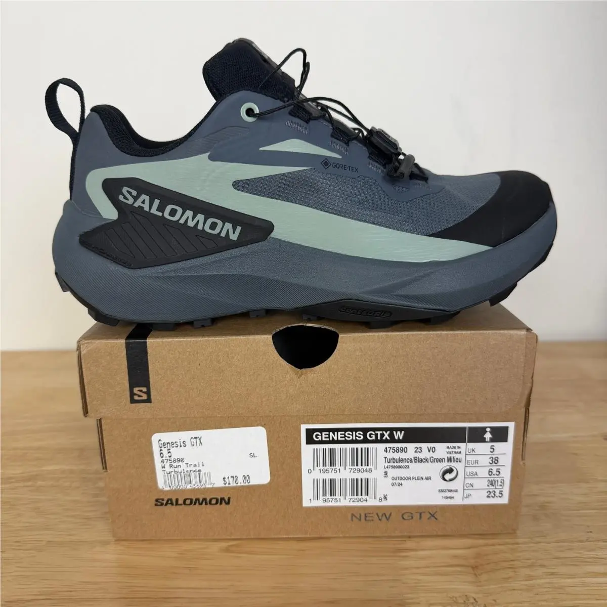 Salomon shoes - Genesis GTX - Genesis GTX - Black (UPC: 195751729048) 1