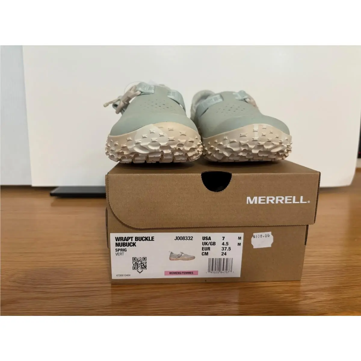 Merrell Wrapt Slide Nubuck Shoe Suede Womens 7 M